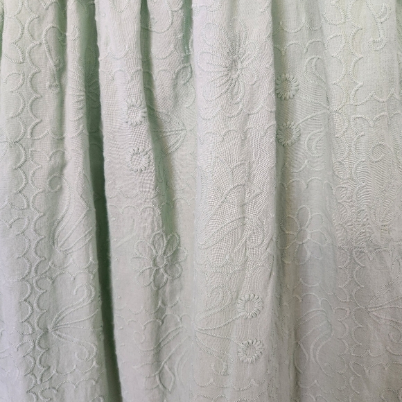 Haute Hippie Kids Green Peasant Tiered Ruffle Dress Girls Size 12 Boho Bohemian - Picture 4 of 12